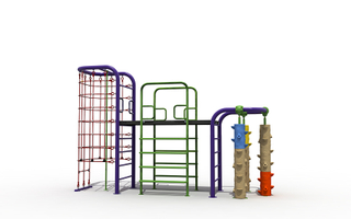Пластиковая игровая площадка для детей в начальной школе на открытом воздухе, набор для скалолазания